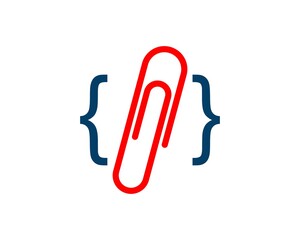 Simple red paper clip and code