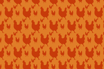 Sakura smales rooster pattern. suitable for wallpapers and backgrounds