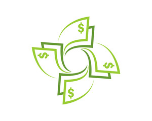 Circular dollar logo
