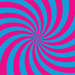 An abstract neon pink and blue swirl background image.