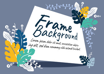 nature frame background concept illustration vector design 3