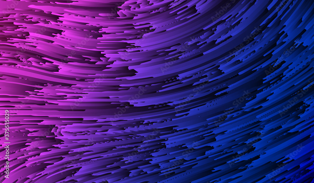 Poster blue purple gradient irregular lines make up an abstract texture background.
