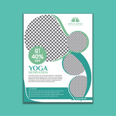yoga flyer design