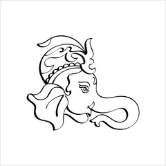 Ganesha Pen Ink Style M_2009001