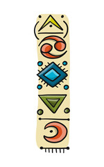 Cancer Constellation. Stylish Zodiac Tattoo. Modern Style Drawing