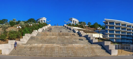 Maritime Stairs in Chernomorsk, Ukraine