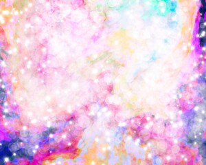 Pastel glitter vintage lights background. defocused. Dreamy colorful bokeh lights for backdrop. blur background.Concept from princess, Christmas, happy holiday, valentine, advertising, presentation	