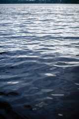 Naklejka premium Blue river water texture background