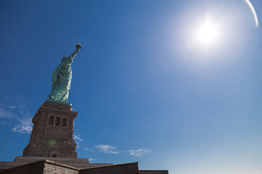 Statue of Liberty under the sun