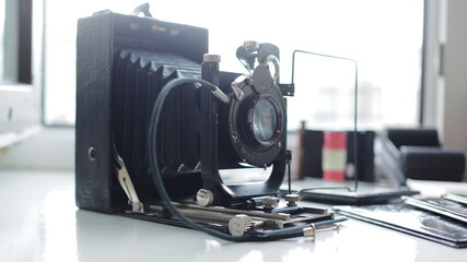 " GOM 3 " Vintage Large format camera set