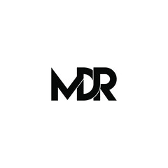 Obraz premium mdr letter original monogram logo design