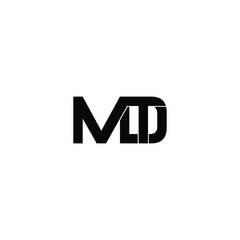 mdt letter original monogram logo design