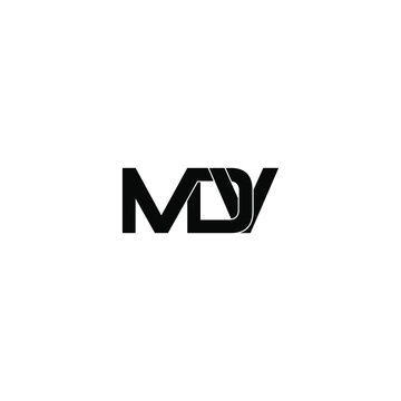 mdv letter original monogram logo design