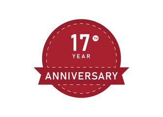 17 years anniversary Badges design 