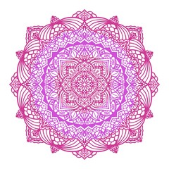 Vector illustration of a multicolored mandala. Yoga, esoteric, meditation.