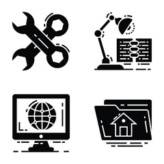 Mechanical Support Vector Icons