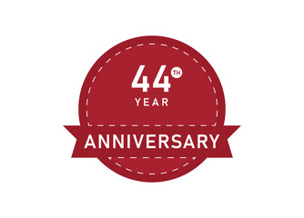 44 year anniversary Badges. 44 years anniversary