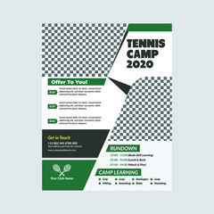 Tennis design template