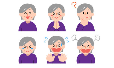 シニア女性の上半身セット