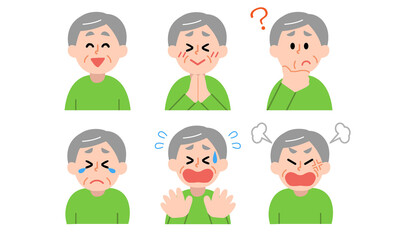 シニア男性の上半身セット