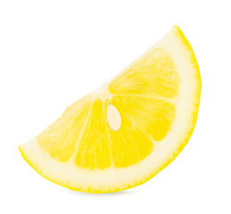 Lemon slice an isolated on white background
