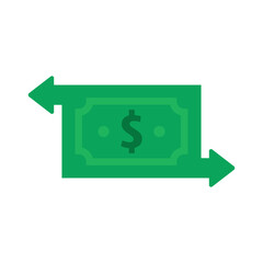 green banknote like money transfer