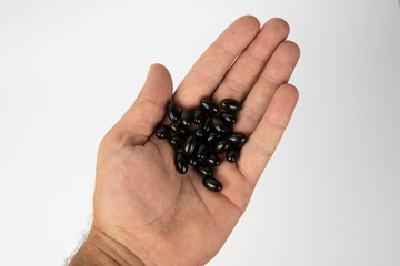 handful of black beans