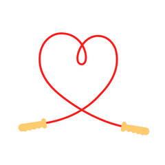 jump rope like heart symbol