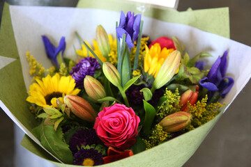 Flower arrangement by a professional florist