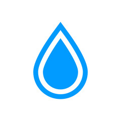 Water drop icon, graphic design template, vector illustration