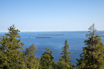 Fototapeta na wymiar Scenery from the top of Koli national park in Finland, Europe