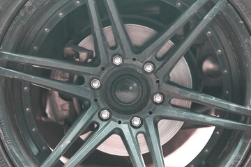 wheel of a car