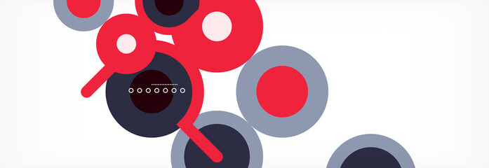 Circles and lines abstract background for covers, banners, flyers and posters and other templates
