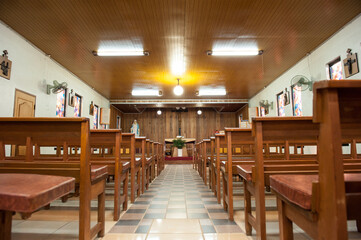 The catholic cathedral church inside.