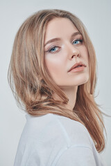 Naklejka premium healthy blonde hair
