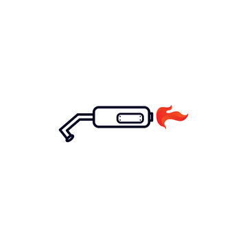 recommend clip art: muffler vector design template illustration