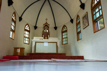 The catholic cathedral church inside.
