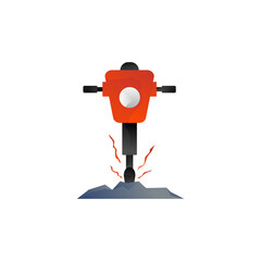 jackhammer vector design template illustration