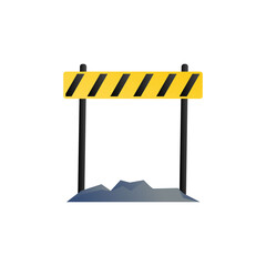 roadblock vector design template illustration