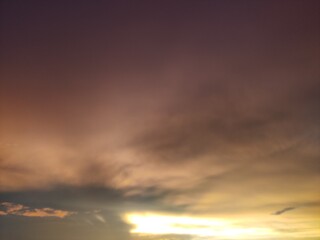 Obraz premium dramatic sky at sunset