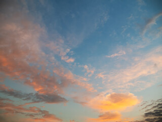 Fototapeta na wymiar Sky background on sunrise.