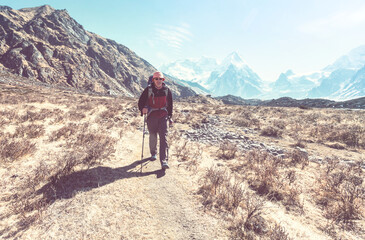 Fototapeta premium Hike in mountains