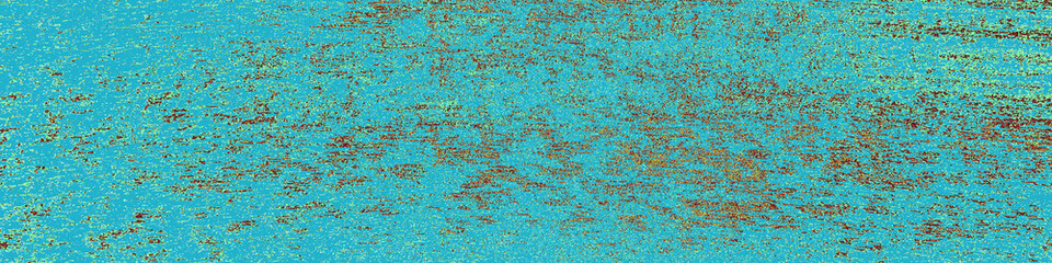 Azure Textured Tree. Green Rustic Background.