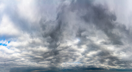 Obraz premium Fantastic dark thunderclouds, sky panorama