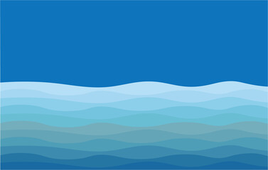 blue waves background