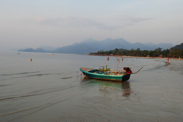 Fishing boat on the shore