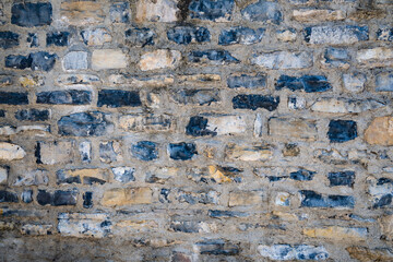 Steinmauer detail in Bellagio am Comer See, Italien