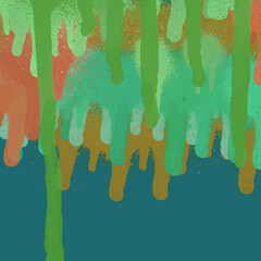 Colorful spray paint ink texture. Graffiti painting on the wall. Street art and vandalism. Digitally airbrushed paper background.