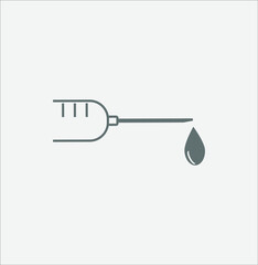 Vaccine simple icon. illustration for web and mobile design.