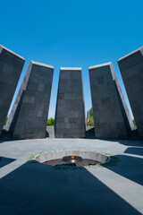 Fototapeta premium Tsitsernakaberd Genocide Memorial, Armenian Genocide Memorial Complex, Yerevan City, Armenia, Middle East